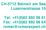 Adresse - Tel/Fax - E-Mail